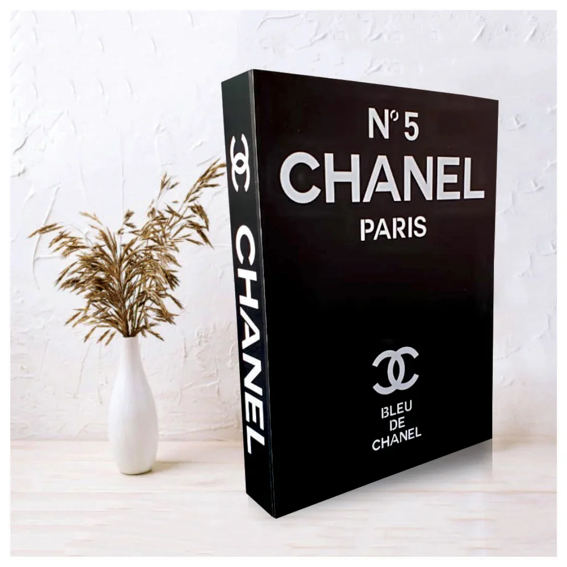 Quadro decorativos perfume black Chanel livros 20x30 de Mdf 20x30 Para  decoração de salas e quartos  Shopee Brasil