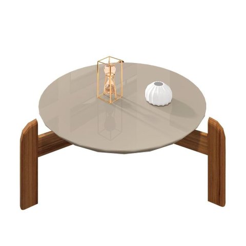 Mesa de Centro Chris - Off White Cedro Off White Cedro