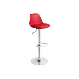 Banqueta Giratoria Alta Encosto Vermelho Unidade Alta Resistencia Bering - 1