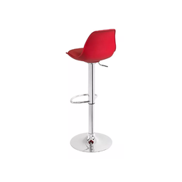 Banqueta Giratoria Alta Encosto Vermelho Unidade Alta Resistencia Bering - 3