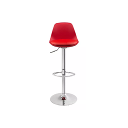 Banqueta Giratoria Alta Encosto Vermelho Unidade Alta Resistencia Bering - 2