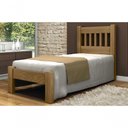 Ver imagem 1 de Cama Solteirão (solteiro Extra) Pérola de Madeira Maciça Angelim Pedra/tauari - Cor Imbuia