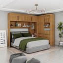 Ver imagem 2 de Guarda Roupa Casal Modulado Sevilha 4 e 2 Portas 8 Gavetas com Espelho Carioca Móveis