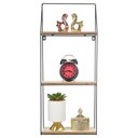 Ver imagem 3 de Prateleira Decorativa 3 Andares Organizador Sala Quarto 8016