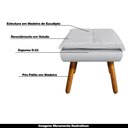Ver imagem 5 de Kit 2 Puff's Decorativos Pés Palito Charger Veludo Cinza