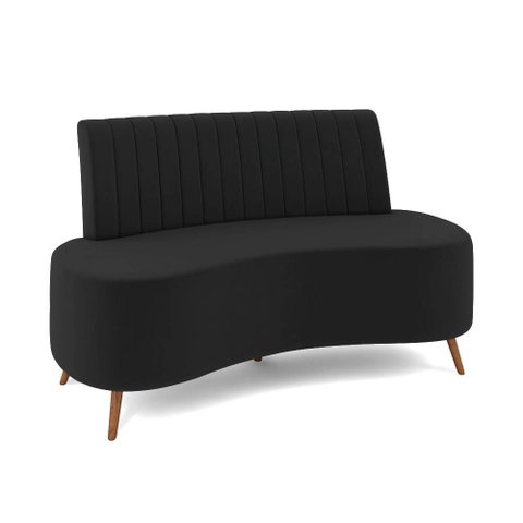 Sofá 2 Lugares Living 135cm Pé Palito Maraú Veludo K01 - D’Rossi