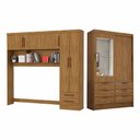 Ver imagem 1 de Guarda Roupa Casal Modulado Sevilha 5 e 2 Portas 8 Gavetas com Espelho Carioca Móveis