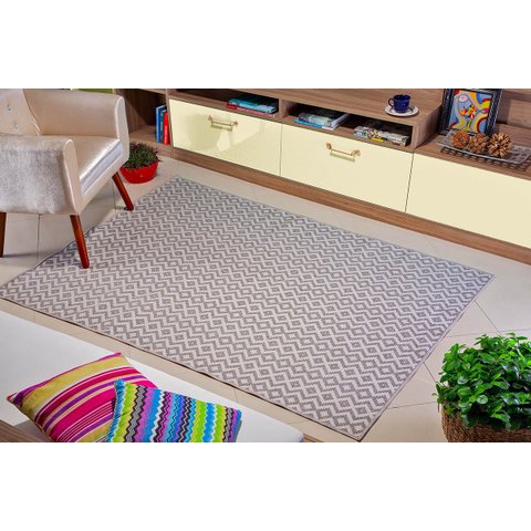 Tapete Sala Quarto 1,40 x 2,00 Suave Bege Pratik Antider.