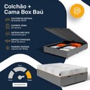 Ver imagem 6 de Cama Box Baú com Colchão Ortopédico de Espuma D33 a Vácuo Sonno Full - Lucas Home - Queen