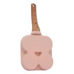 Frigideira 3x1 Ovo Hamburguer Rosa Indução Cerâmica Mimo Sty - 7