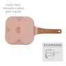 Frigideira 3x1 Ovo Hamburguer Rosa Indução Cerâmica Mimo Sty - 6