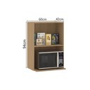 Ver imagem 2 de Armário de Parede Modulado 60cm com Nicho de Micro-ondas 2 Portas Slim Luciane