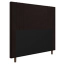 Ver imagem 1 de Cabeceira Cama Box Casal King Size Ferrara 193cm Corano Marrom - Desk Design