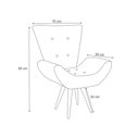 Ver imagem 2 de Poltrona Decorativa Bella Suede Preto