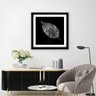 Quadro com Moldura Amikeco Leafman Preto - 90x90 - 1