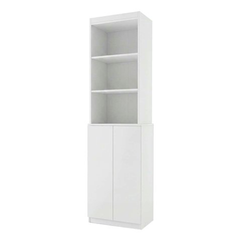 Armário Organizador 05 Prateleiras e 2 Portas Malmo Branco