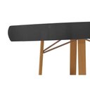 Ver imagem 5 de Mesa Multiuso Cozinha Elma Premium Madeira Maciça c/ Tampo Madeirado c/ Vidro 170x90cm Carvalho/Off