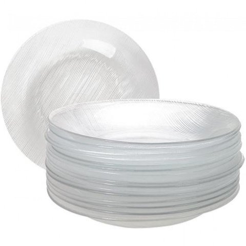 Kit de Prato Fundo Modelo Diamante 12 Unidades Nadir