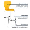 Ver imagem 7 de Kit 6 Banquetas Alta com Encosto Flash Amarelo