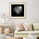 Ver imagem 1 de Quadro com Moldura La ina flanko de Adamo Leafman MADEIRA CLARA - 90x90