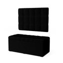 Ver imagem 2 de Kit Painel Rana 100 e Calçadeira Alpha Veludo Aradecor