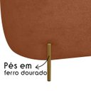 Ver imagem 2 de Puff Decorativo Banqueta Orgânico Feijão Curvo Maitê 138cm Bouclê Terracota