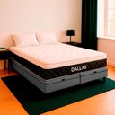 Ver imagem 1 de Cama Box Baú Queen Cinza e Colchão Dallas Molas Vstore