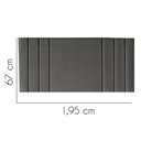 Ver imagem 2 de Painel Estofado Luxo Grécia 195cm King Size para Cama Box Corino Cinza - Gat Magazine