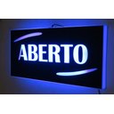 Ver imagem 1 de Placa Aberto Moderno Iluminada Led 60x28 BGPLASTICOS