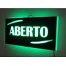 Placa Aberto Moderno Iluminada Led 60x28 BGPLASTICOS - 2