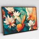 Ver imagem 1 de Quadro Decorativo em Canvas Primavera TaColado Moldura Flutuante 4,5cm Freijó 120 x 80cm