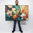Ver imagem 2 de Quadro Decorativo em Canvas Primavera TaColado Moldura Flutuante 4,5cm Freijó 120 x 80cm