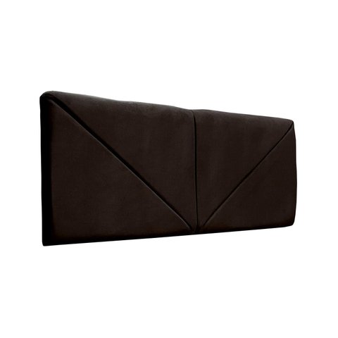 Cabeceira de Cama Estofada Módena Diagonal Essencial Suede Rbl:casal Painel/marrom