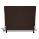 Ver imagem 1 de Cabeceira Estofada Pérola 195 cm Para Cama Box Quarto King Size MV Estofados Suede Marrom