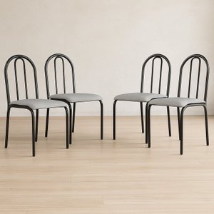 Conjunto 4 Cadeiras para Cozinha e Sala de Jantar