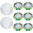 Ver imagem 1 de Kit 8 Plafon Taschibra Jurerê 30cm Redondo Branco E27 Bivolt