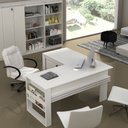 Ver imagem 6 de Mesa Angular para Escritório Home Office Me4145 Mdp Branco - Gran Belo