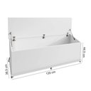 Ver imagem 2 de Baú de Madeira p/ Cama Casal Luca Branco Casa D