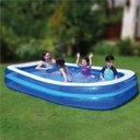 Ver imagem 5 de Piscina Inflável Retangular Familiar 440 Litros Com Bomba de Inflar Jilong