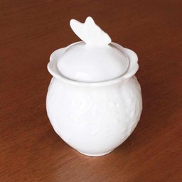 Açucareiro de Porcelana Butterfly Flowers Borboletas 13cm Lyor - 2