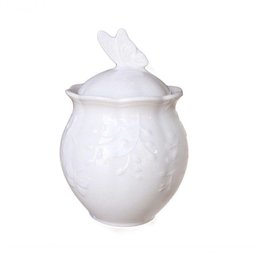Açucareiro de Porcelana Butterfly Flowers Borboletas 13cm Lyor - 1