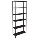 Ver imagem 1 de Estante Aço 5 Prateleiras Livros Cozinha Quarto Eaf014 Preto