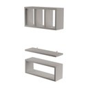 Ver imagem 1 de Kit Nichos Prateleiras França para Banheiro Decorativo Branco