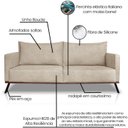 Ver imagem 3 de Sofa Aya 2 Lugares para Sala de Estar 180cm Boucle 3301 Ezz