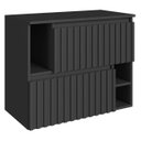 Ver imagem 2 de Gabinete Banheiro 75cm para Cuba 2 Portas Tunís Grafite F10 - Mpozenato