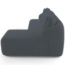 Ver imagem 7 de Sofá 4 Lugares com Chaise Direito Sala Living 288cm Arlo F04 Bouclê Grafite - Lyam Decor
