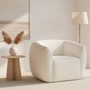 Ver imagem 2 de Poltrona Aura Bouclé Off White - Sallar Home