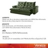 Sofá Retrátil e Reclinável 2,40m 4 Lugares Pillow com 18cm Fibra Siliconada Veneza - Movenzo Estofad - 17