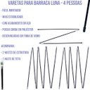Ver imagem 2 de Conjunto de Varetas para Barraca Luna 4 Pessoas Mor