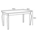 Ver imagem 3 de Mesa Sala de Jantar Ghala 1600mm Nature/off White - Henn